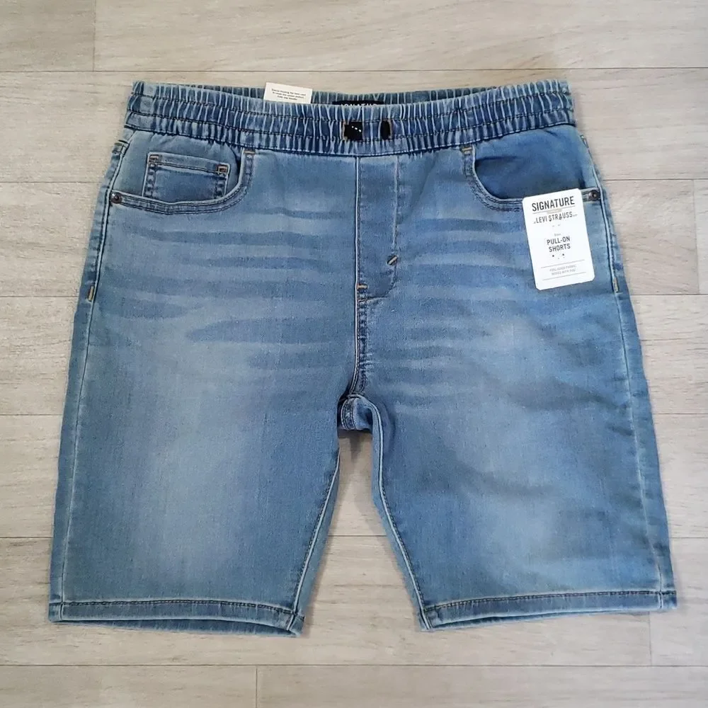 NWT Boys Signature Levi's GOLD Pull-On Shorts Sz XL